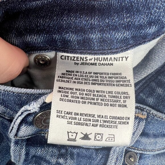 Citizens of Humanity Womens Boyfriend Cuttoff Jean Shorts Size‎ 26 Distressed - Picture 8 of 12